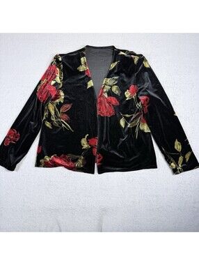 Jeffery And Dara Blouse Woman’s Size 12 Evening Top black Ruffle Romantic